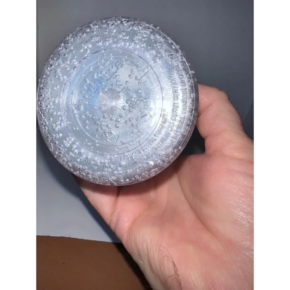 Starbucks Logo Bubbles Tumbler with‎ Lid Silver 16oz